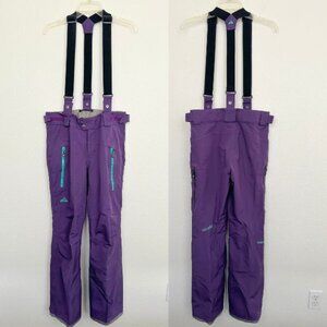 Strafe Outerwear Women's Snowboarding Bib Overalls Purple Waterproof Sz Medium